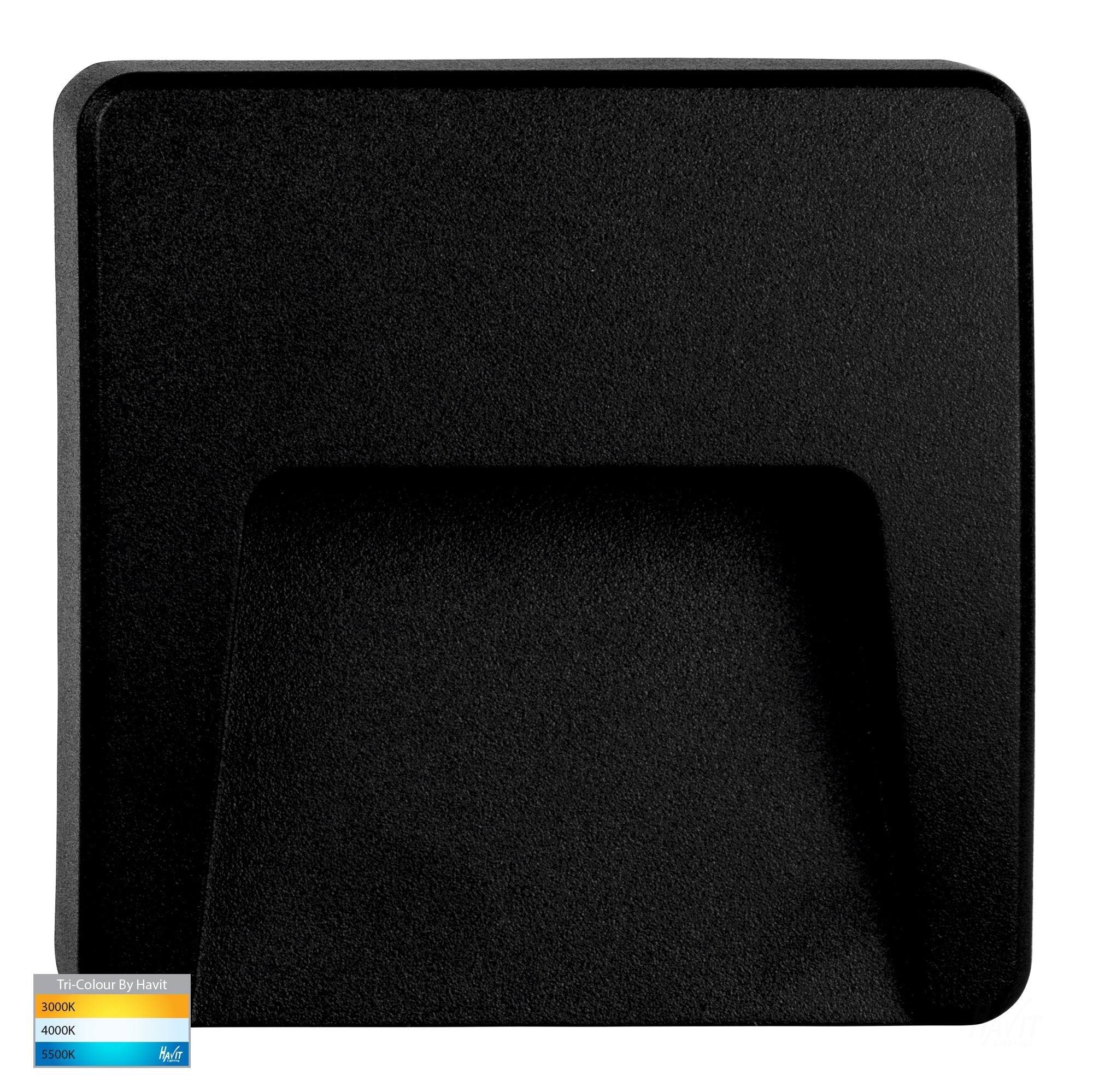 HV3222T-BLK - Seefore Polycarbonate Black LED Step Light