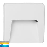 Thumbnail for Seefore 12V DC 3W LED Tri-Colour Square Step Light in Matt White