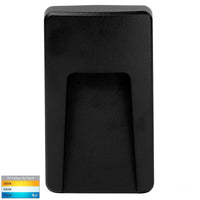 Thumbnail for Seefore 12V DC 3W LED Tri-Colour Rectangle Step Light in Matt Black
