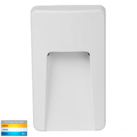 Thumbnail for Seefore 12V DC 3W LED Tri-Colour Rectangle Step Light in Matt White