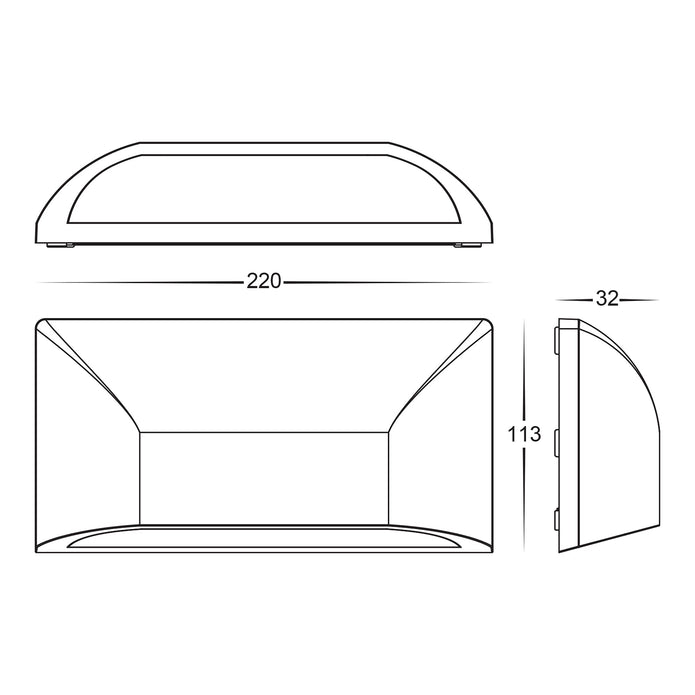 HV3225T-WHT - Seevive Polycarbonate White LED Step Light
