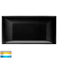 Thumbnail for Seevive 12V DC 5W LED Tri-Colour Rectangle Step Light in Matt Black