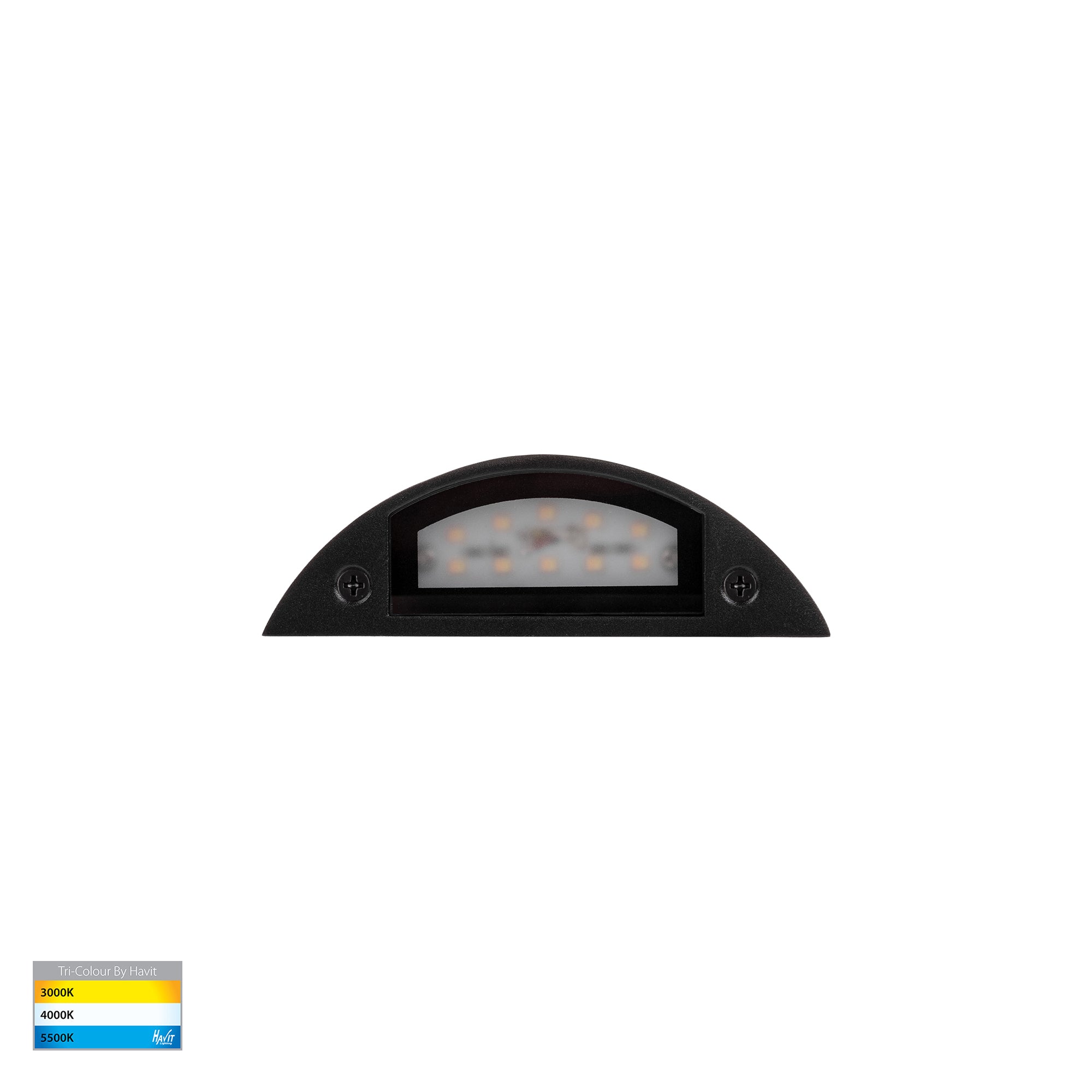 HV3251T-BLK-12V - Curva Black LED Step Light