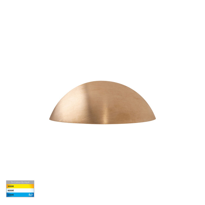 HV3251T-BR-12V - Curva Solid Brass LED Step Light
