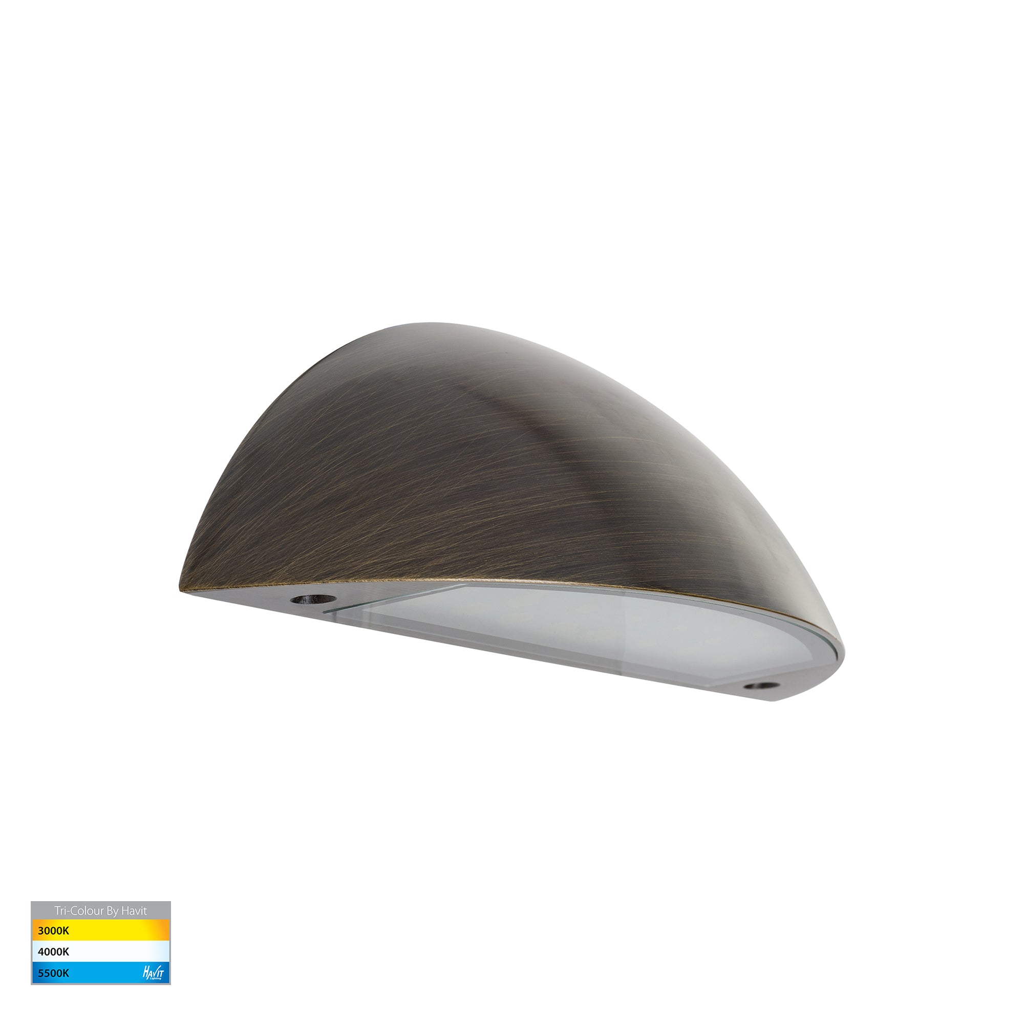 HV3252T-AB-12V - Curva Antique Brass LED Step Light