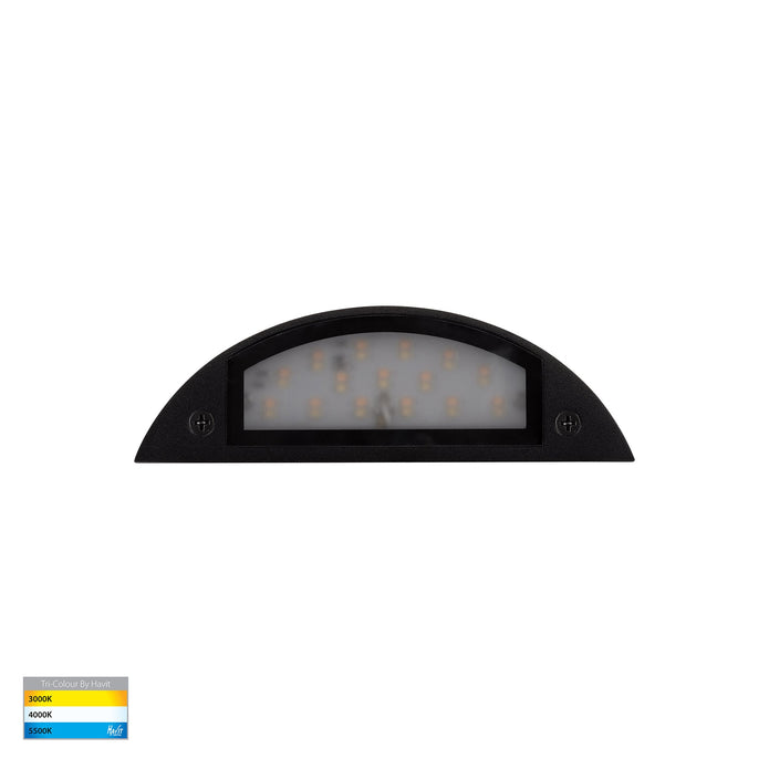 HV3252T-BLK-12V - Curva Black LED Step Light