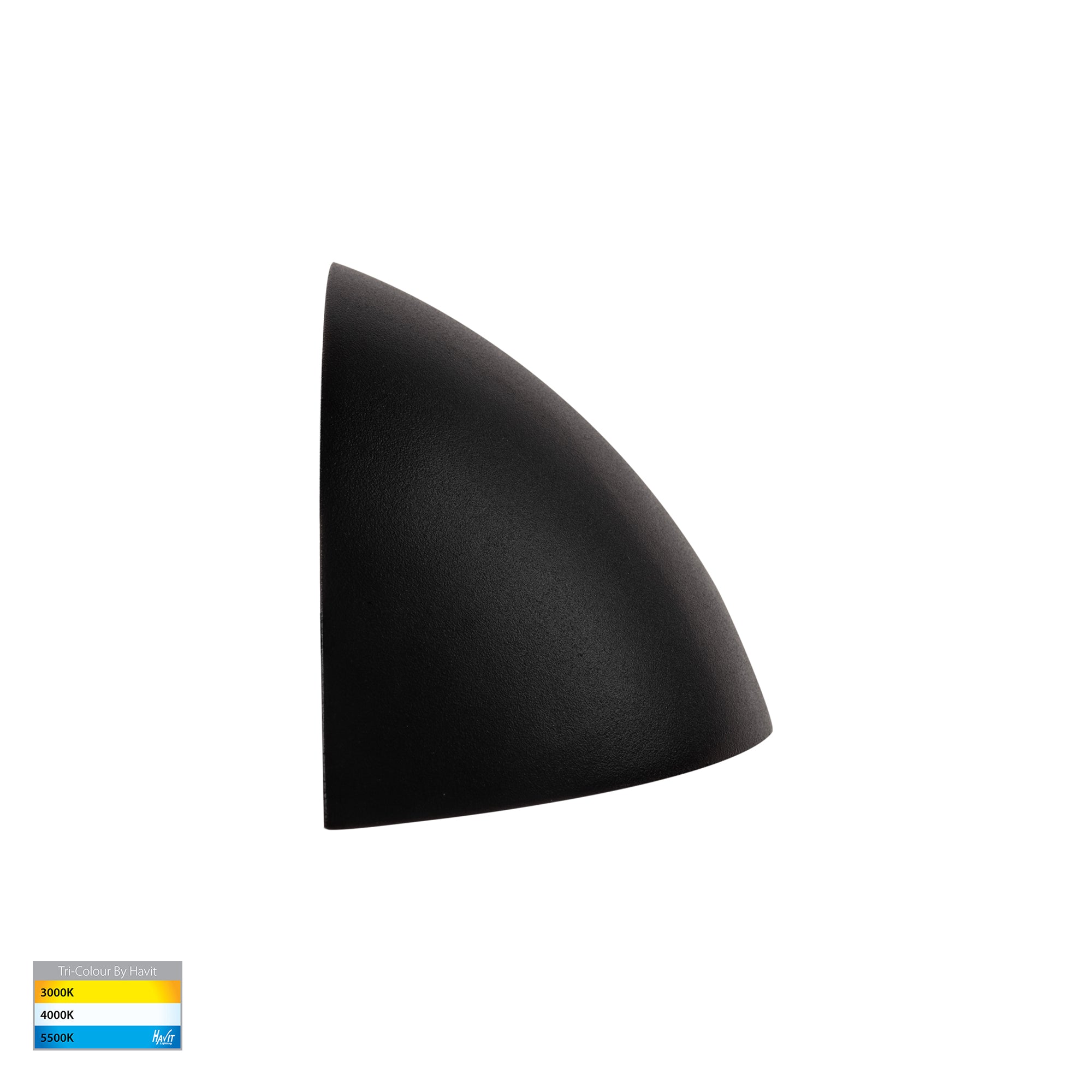 HV3252T-BLK-12V - Curva Black LED Step Light