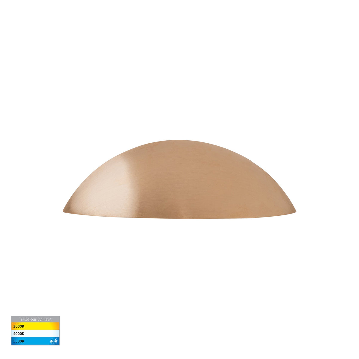 HV3252T-BR-12V - Curva Solid Brass LED Step Light