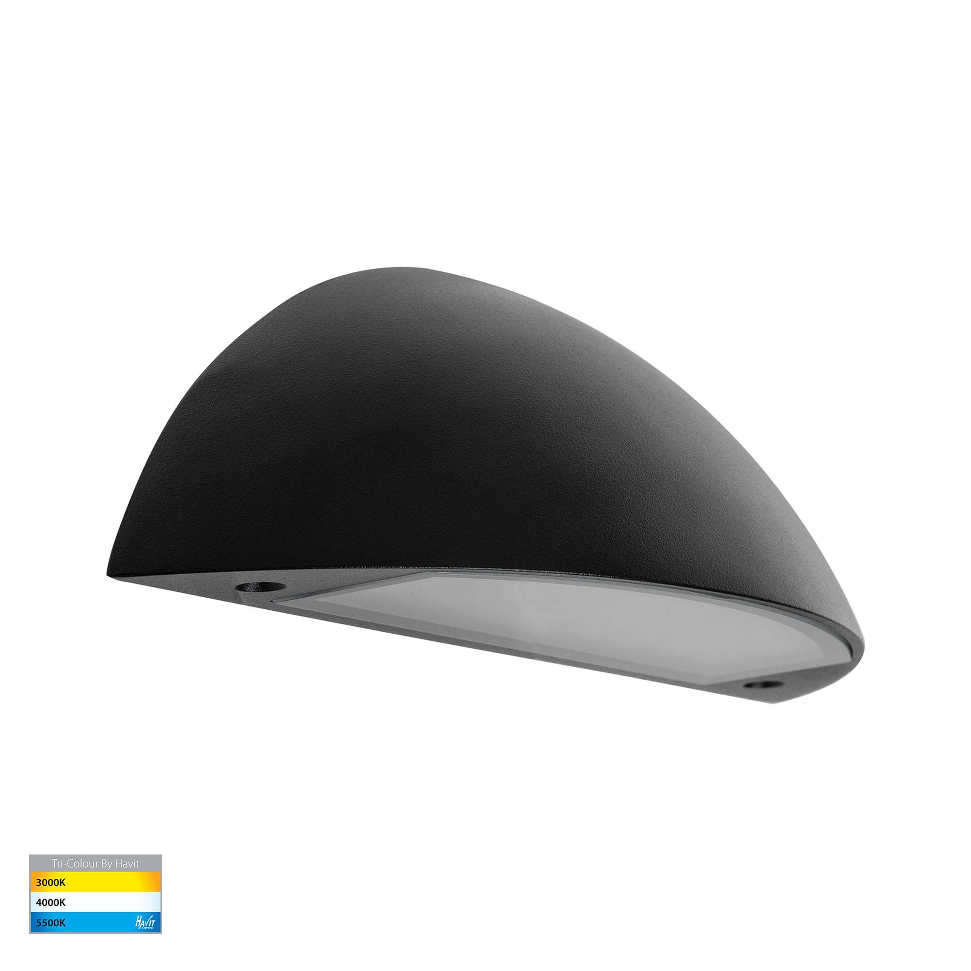 HV3253T-BLK-12V - Curva Black LED Step Light