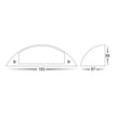 HV3253T-AB-12V - Curva Antique Brass LED Step Light