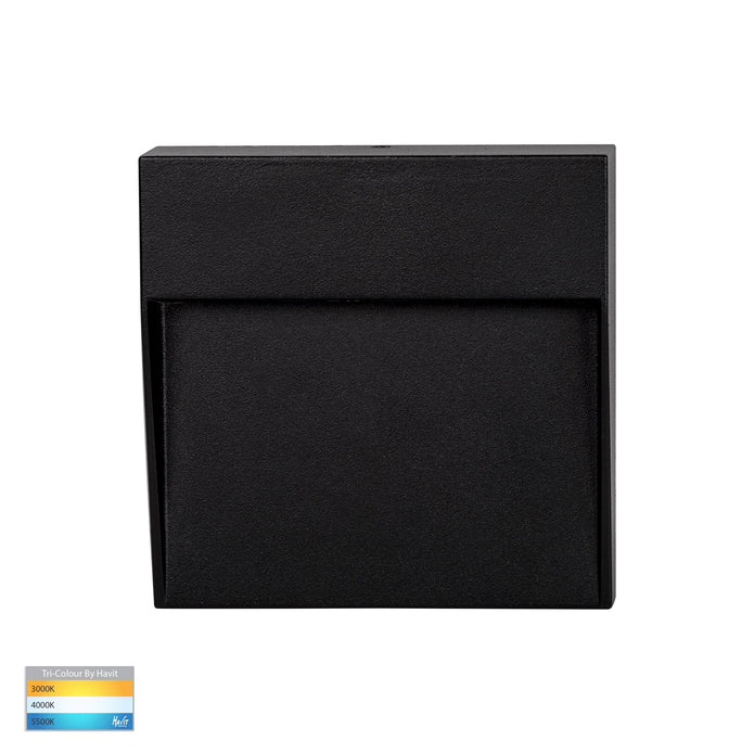 HV3268T-BLK-12V-SQ - Fino Black Square LED Outdoor Step Light