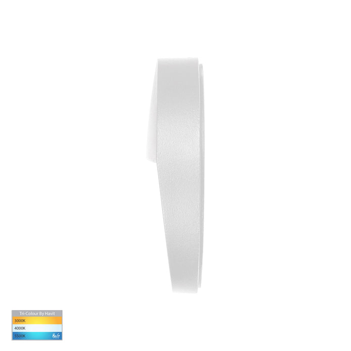 HV3268T-WHT-12V-RND - Fino White Round LED Outdoor Step Light