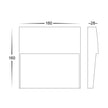 HV3269T-WHT-12V-SQ - Fino White Square LED Outdoor Step Light