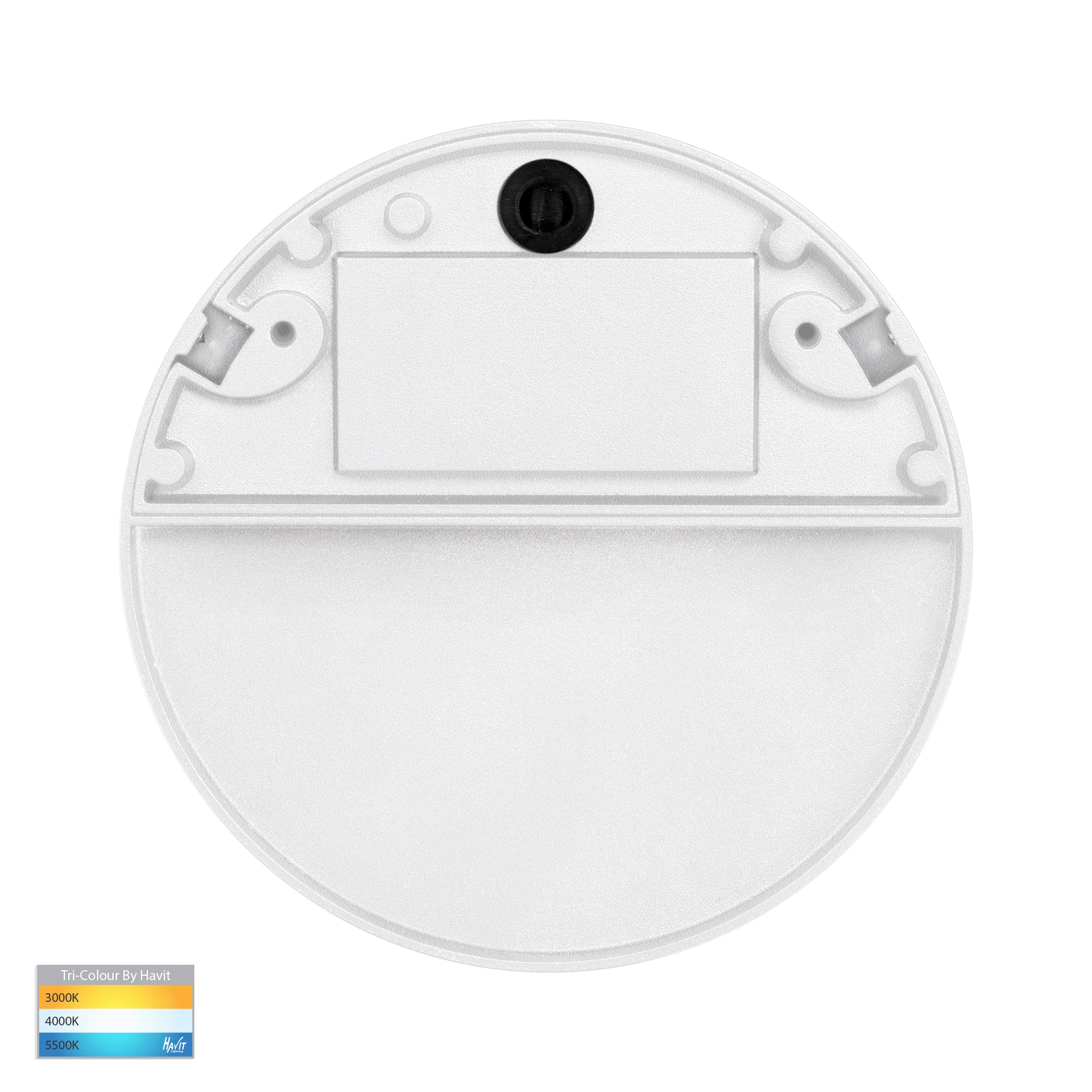 HV3269T-WHT-12V-RND - Fino White Round LED Outdoor Step Light