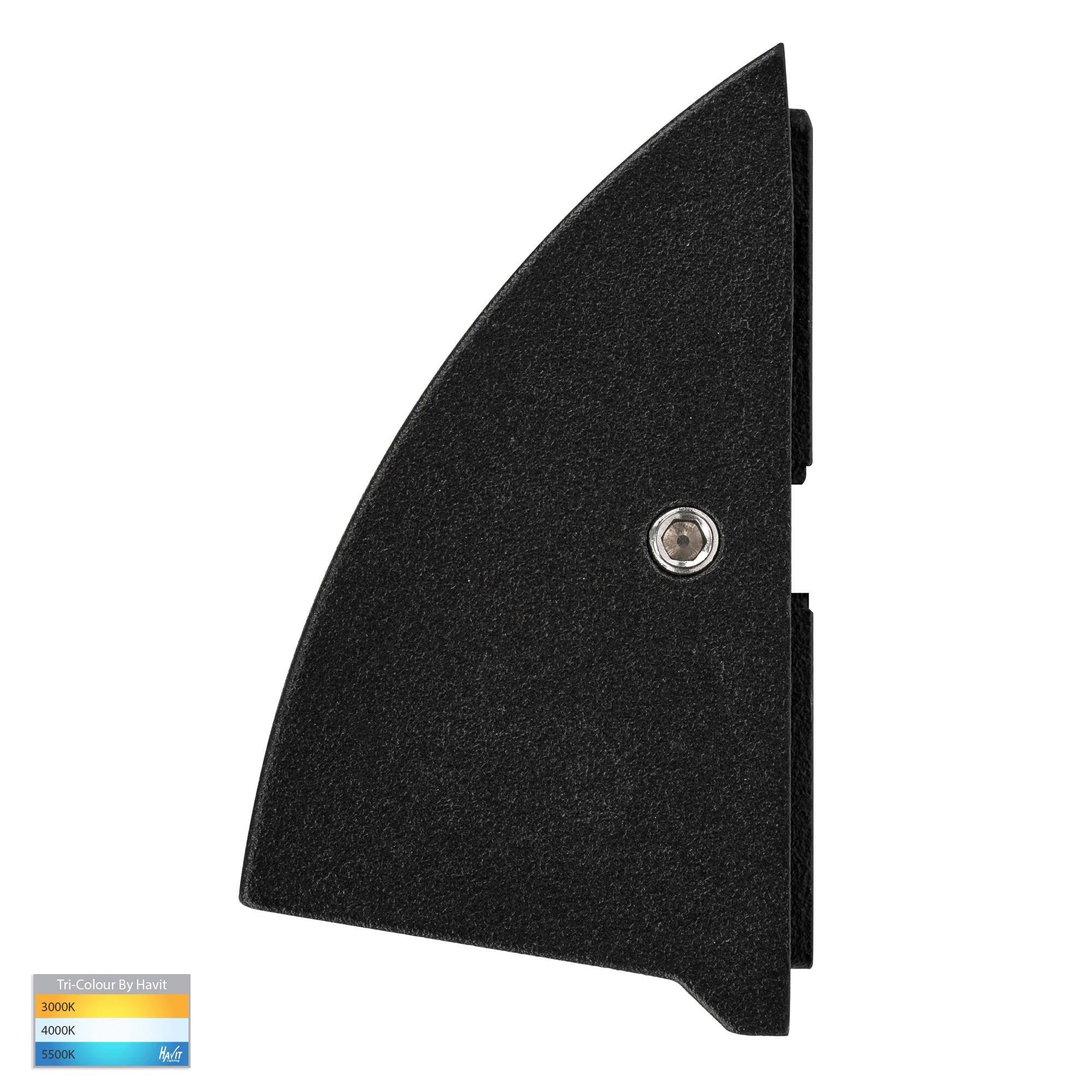 HV3271T-BLK-12V - Taso 6w Black TRI Colour LED Step Light