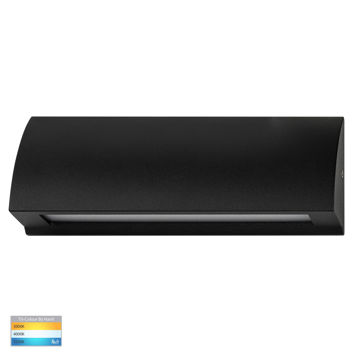 HV3271T-BLK-12V - Taso 6w Black TRI Colour LED Step Light