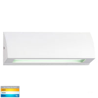 Thumbnail for Taso 12V DC 6W LED Tri-Colour Rectangle Step Light in Matt White