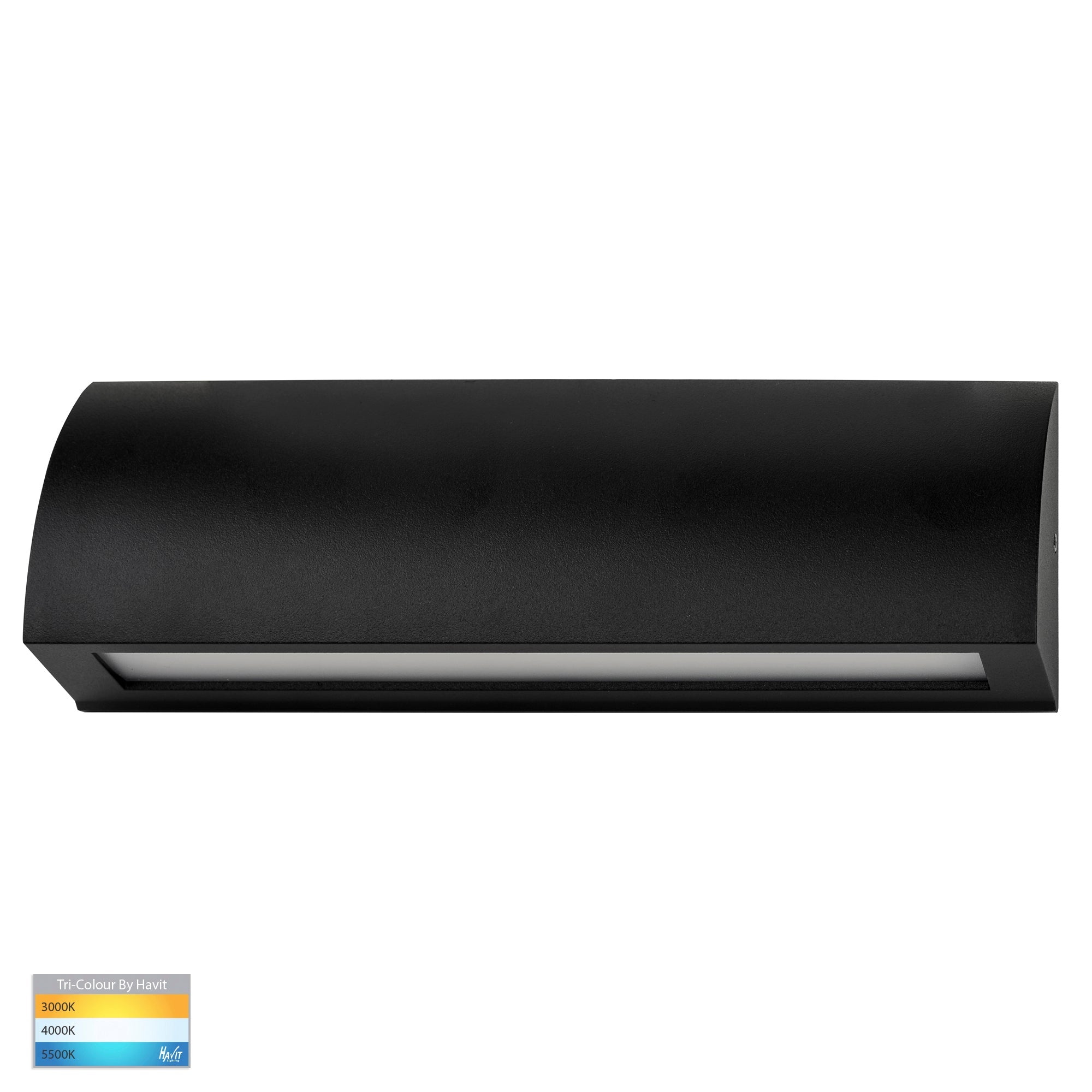 HV3272T-BLK-12V - Taso 10w Black TRI Colour LED Step Light