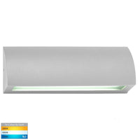 Thumbnail for Taso 12V DC 10W LED Tri-Colour Rectangle Step Light in Matt Silver