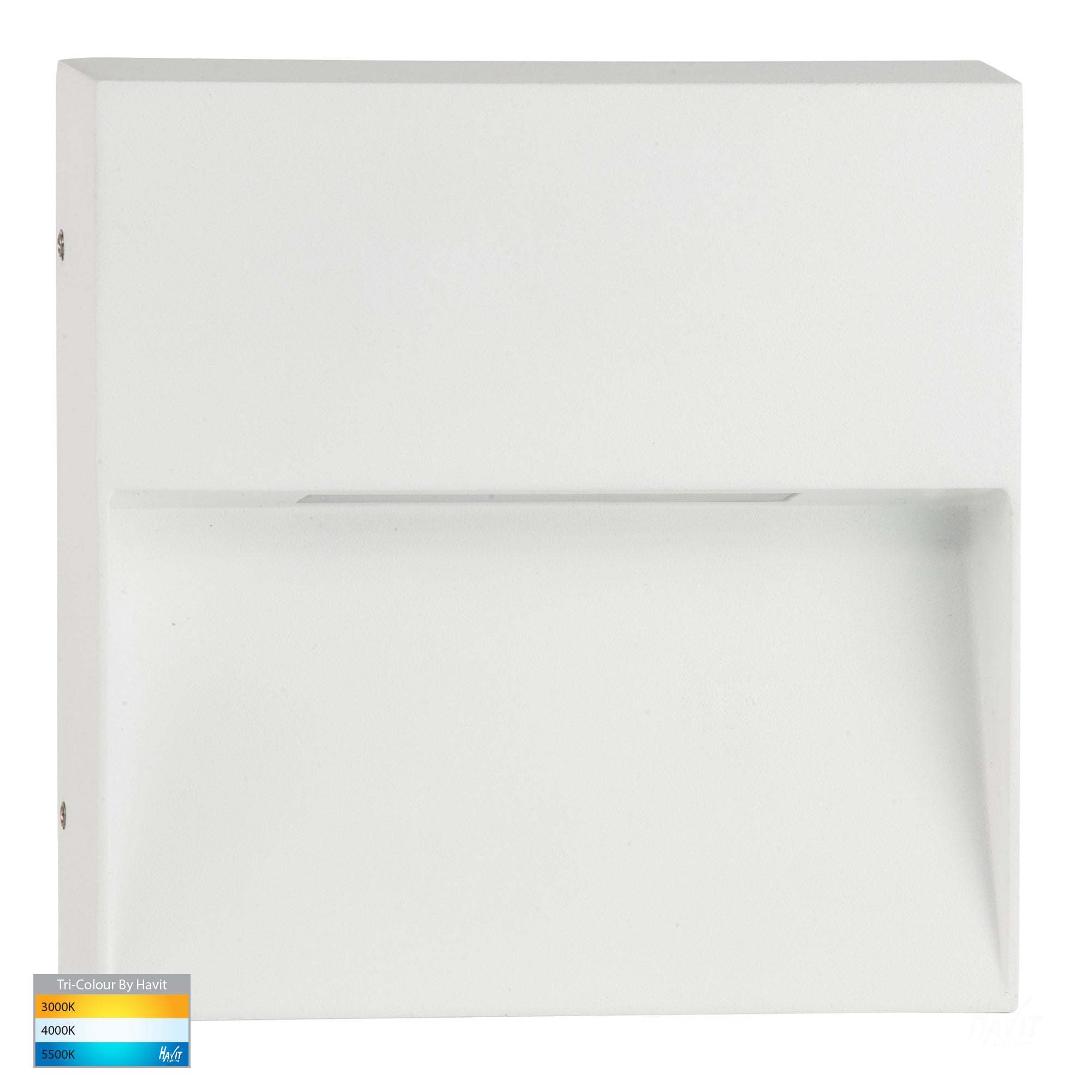 HV3276T-WHT - Virsma White Square LED Step lights