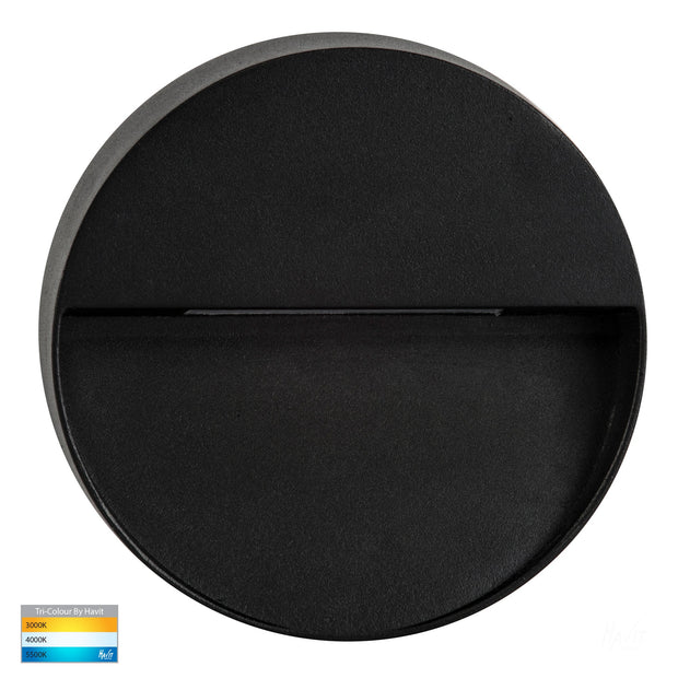 HV3277T-BLK - Virsma Black Round LED Step lights