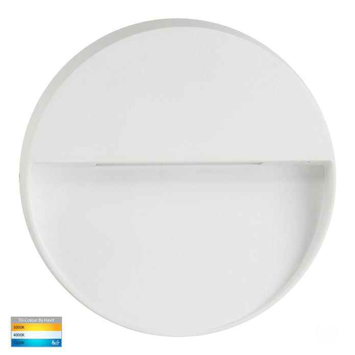 HV3277T-WHT - Virsma White Round LED Step lights