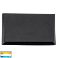Thumbnail for Shim 240V 12W LED Tri-Colour Rectangle Step Light in Black