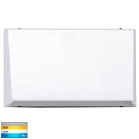 Thumbnail for Shim 240V 12W LED Tri-Colour Rectangle Step Light in White