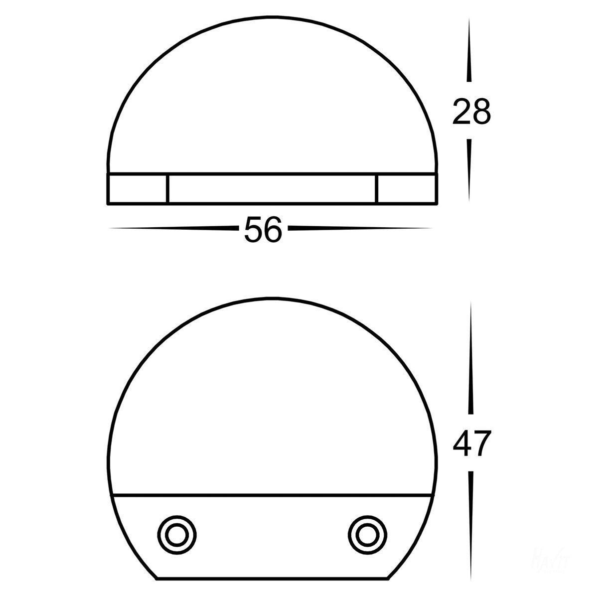 HV3281C-SS316 Dimensions