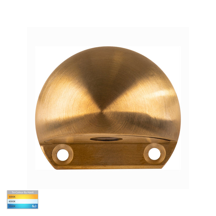 HV3281T-BR-12V - Occhio Solid Brass LED Eyelid Step Light