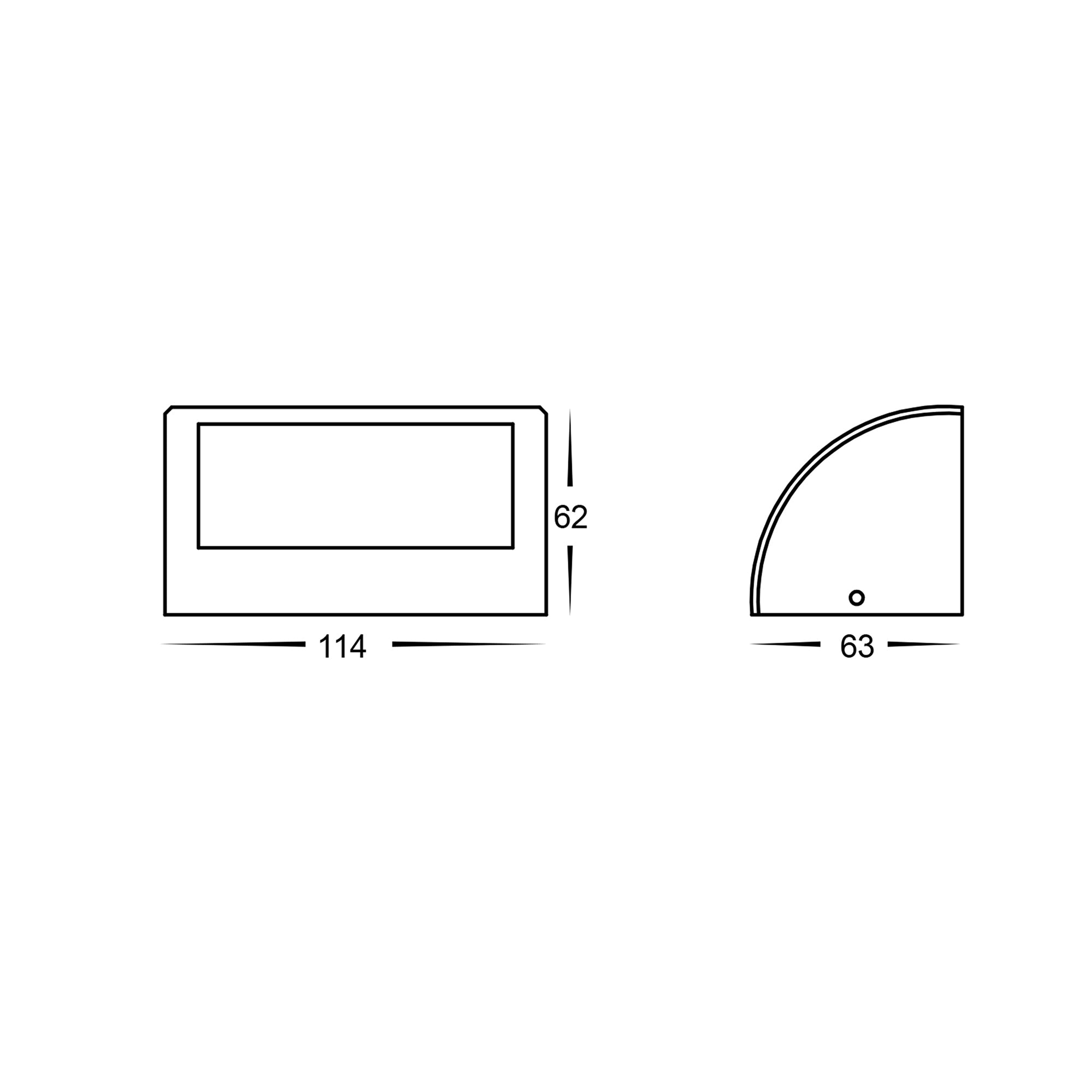 HV3283T-BRZ -  Ridge Solid Bronze LED Step Light