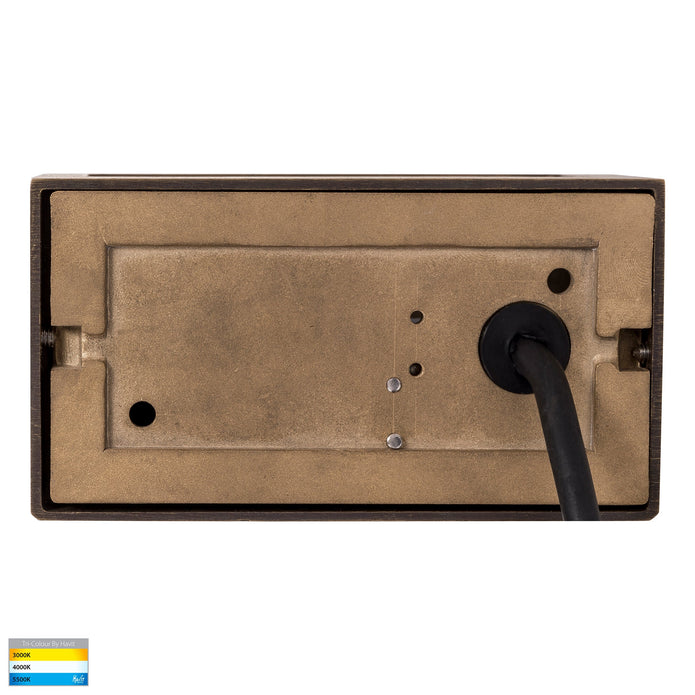 HV3283T-BRZ -  Ridge Solid Bronze LED Step Light