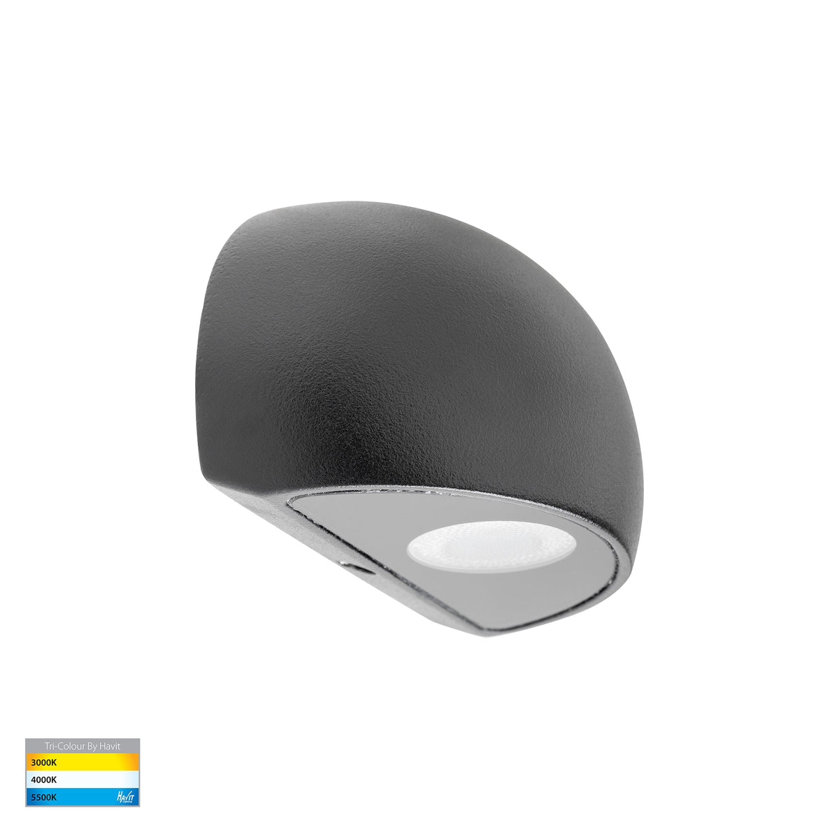 HV3286T-BLK-12V - Serres Black Surface Mounted LED Wall Light