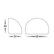 HV3286T-BR-12V - Serres Solid Brass Surface Mounted LED Wall Light