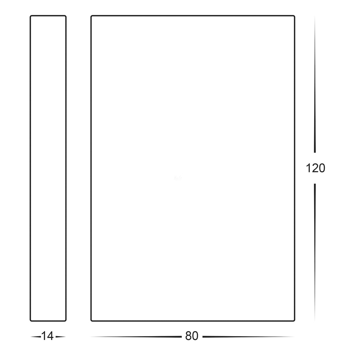 HV3289T-BLK-12V - Stylez Black Up & Down LED Wall Light
