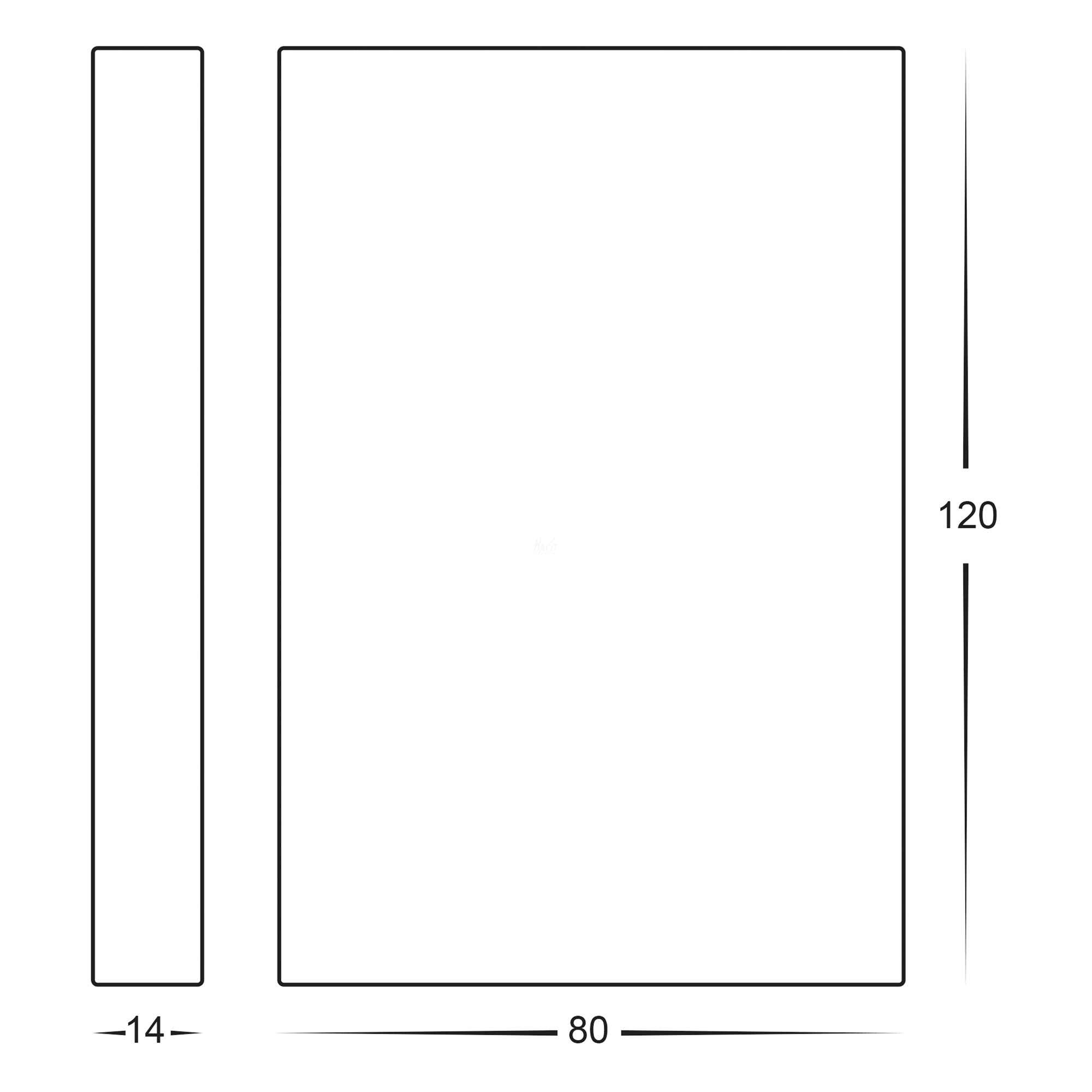 HV3289T-WHT-12V - Stylez White Up & Down LED Wall Light