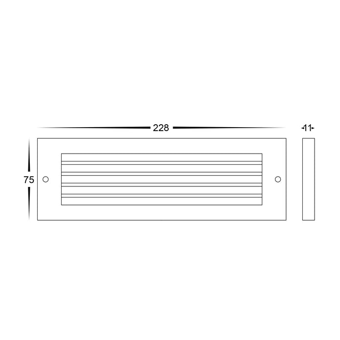 HV3296T-BLK-12V - Ardam Black LED Step Light