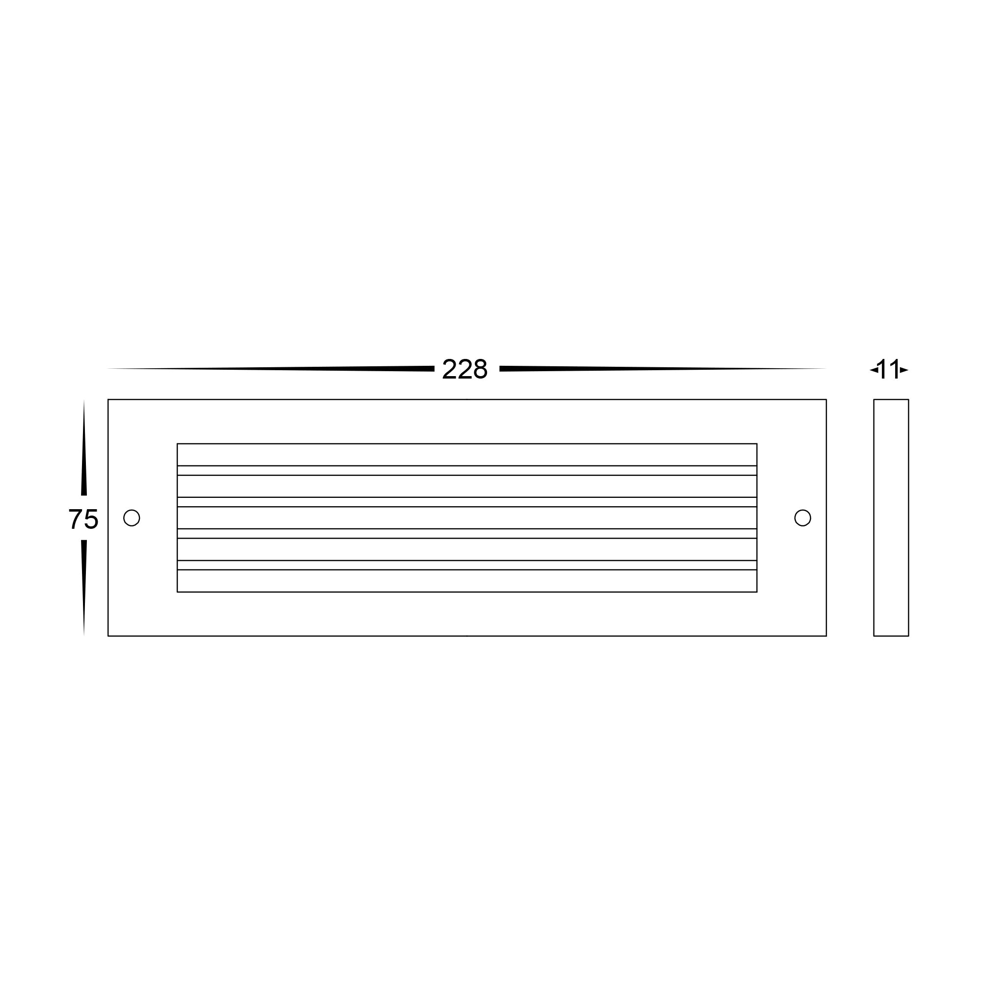 HV3296T-BR-12V - Ardam Solid Brass LED Step Light