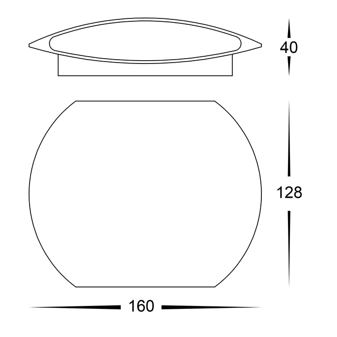 HV35021T-WHT - Cara White Up & Down Wall Light