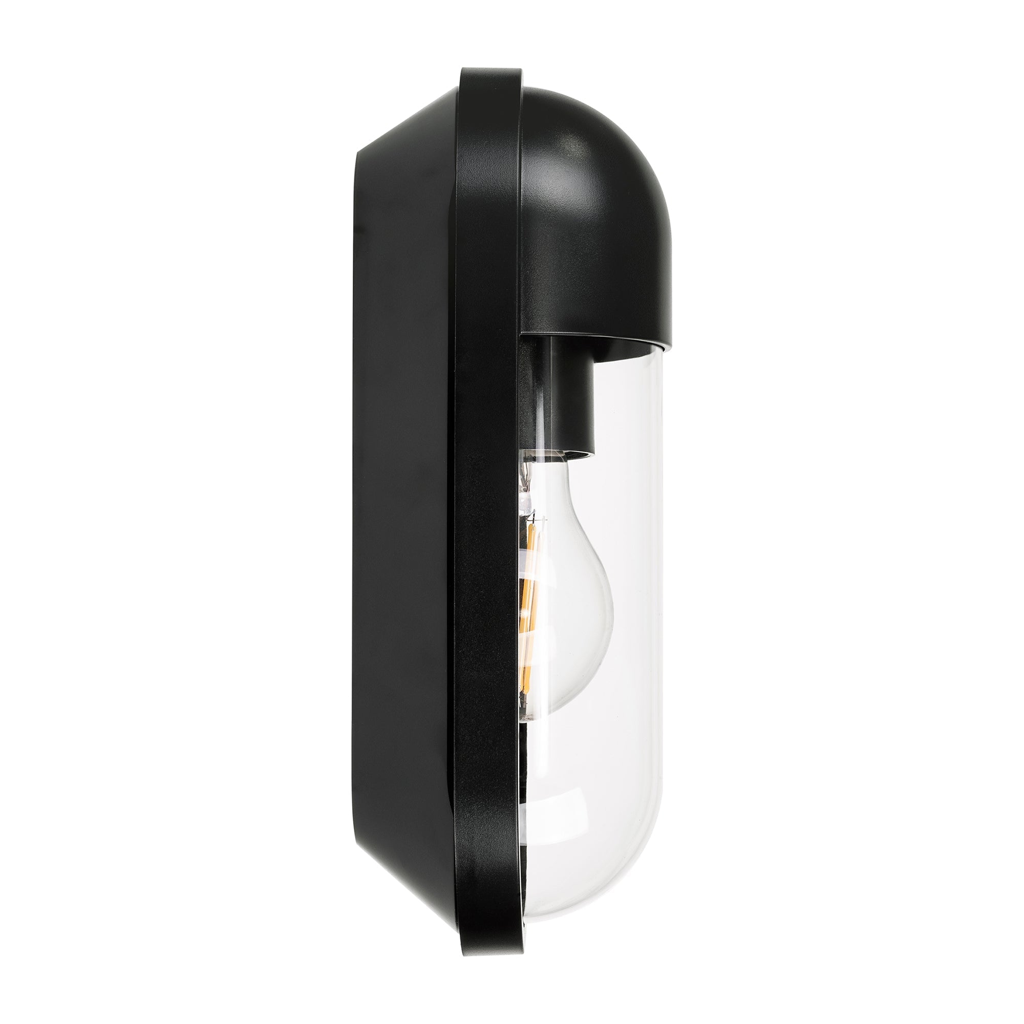 HV3512W-BLK- Lume Polycarbonate Black Wall Light