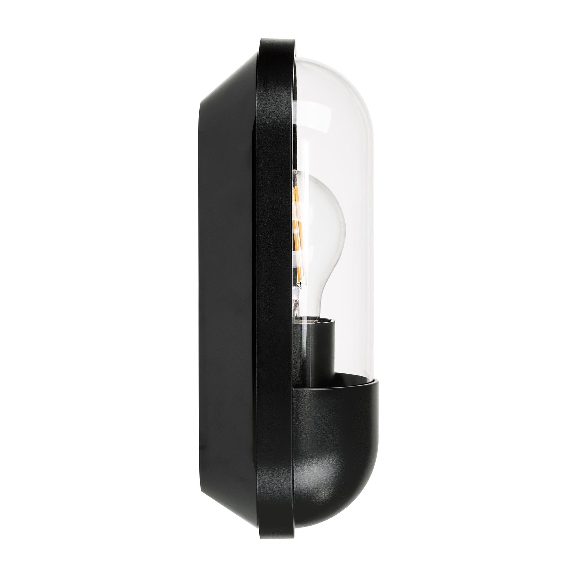 HV3512W-BLK- Lume Polycarbonate Black Wall Light