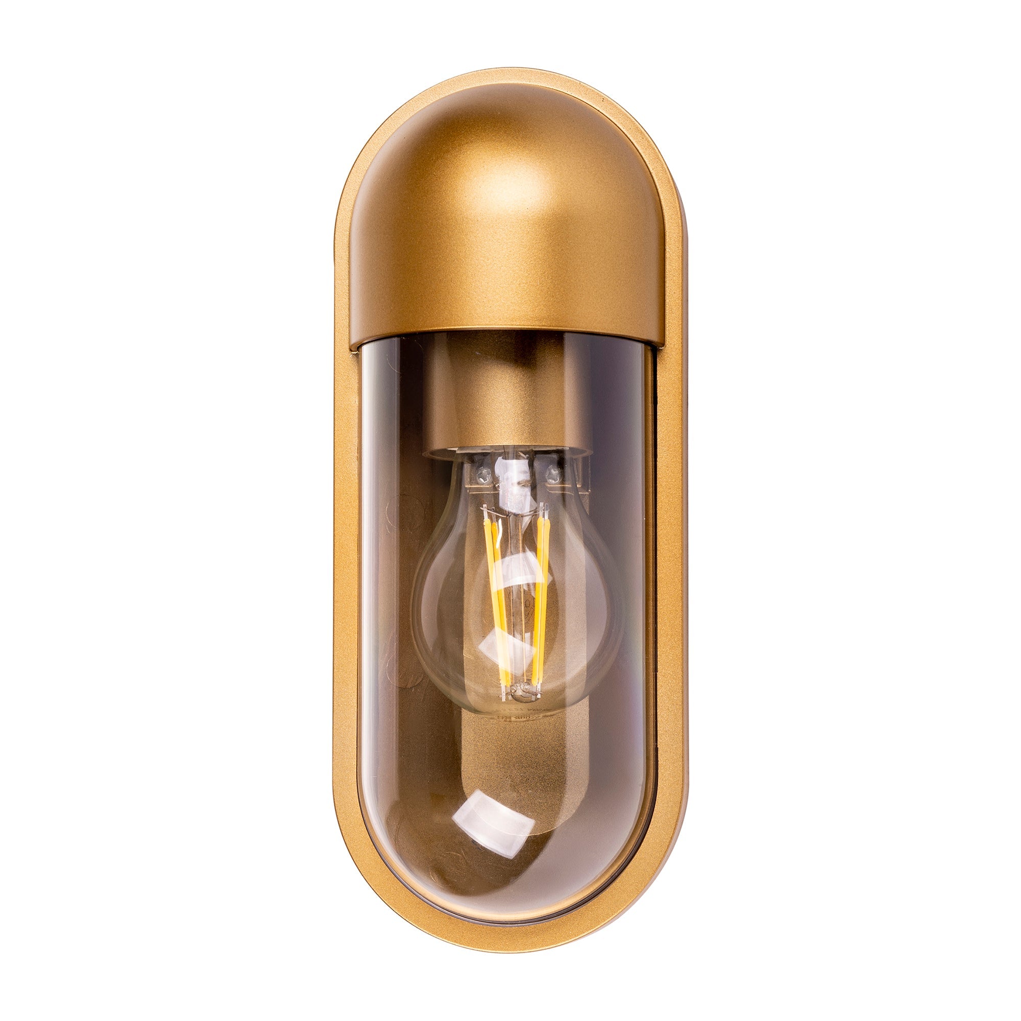 HV3512W-PB - Lume Polycarbonate Brass Wall Light