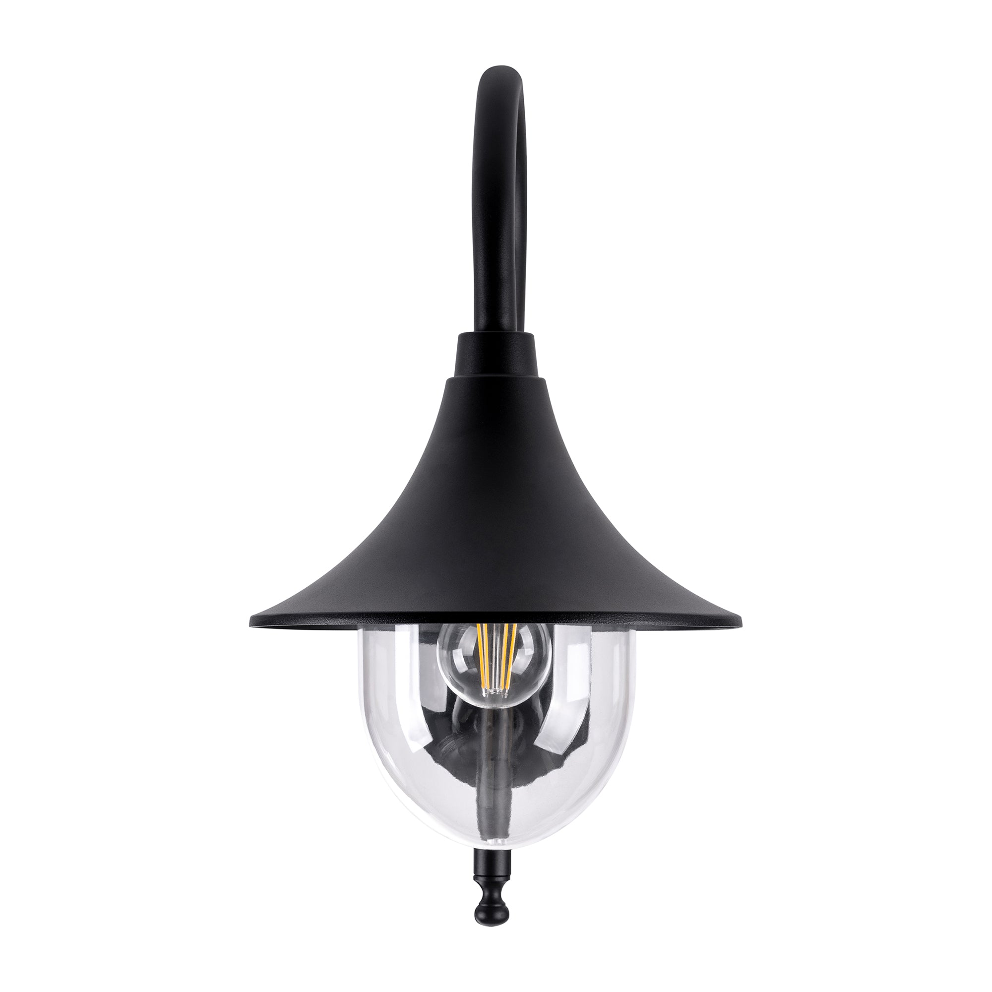 HV3554W-BLK - Hove Aluminium Black Coach Wall Light