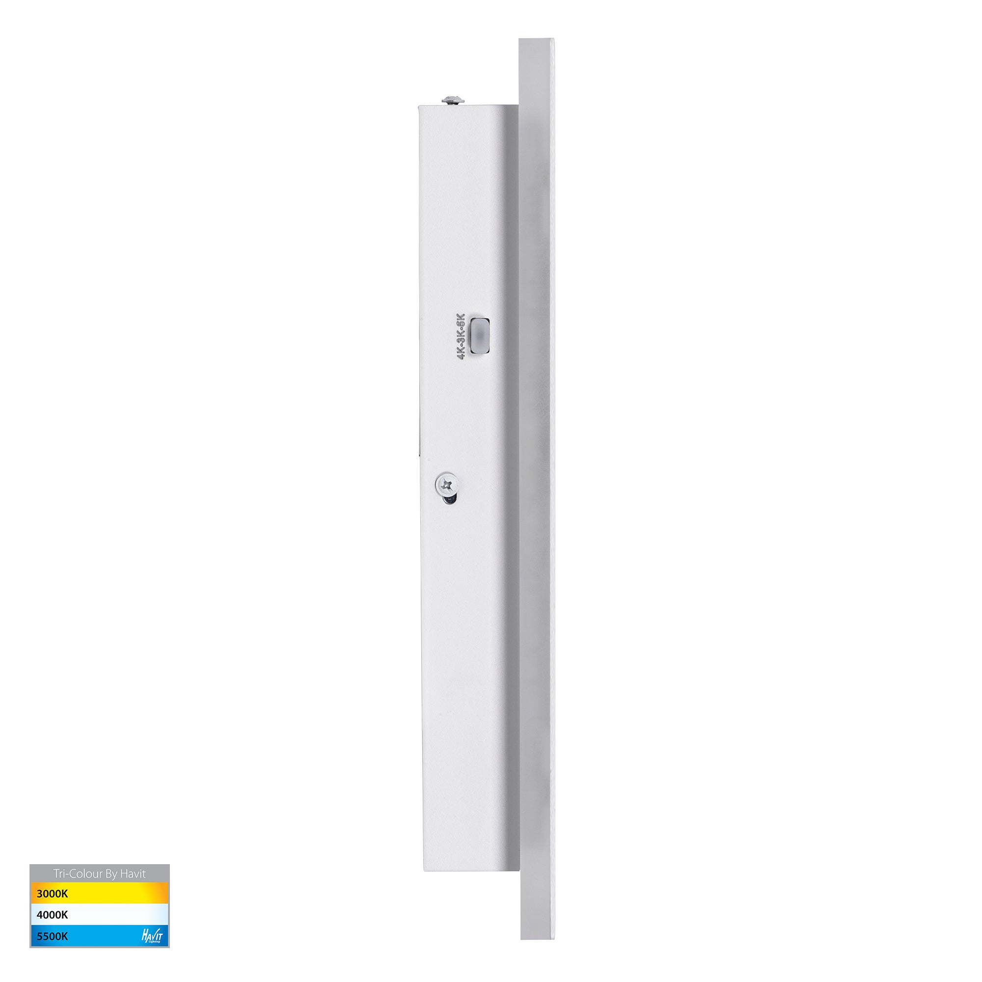 HV3571T-WHT - Barline Shadow Aluminium White 300mm Wall Light