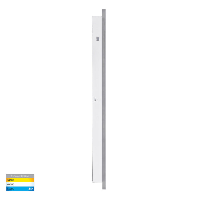 HV3572T-WHT - Barline Shadow Aluminium White 600mm Wall Light