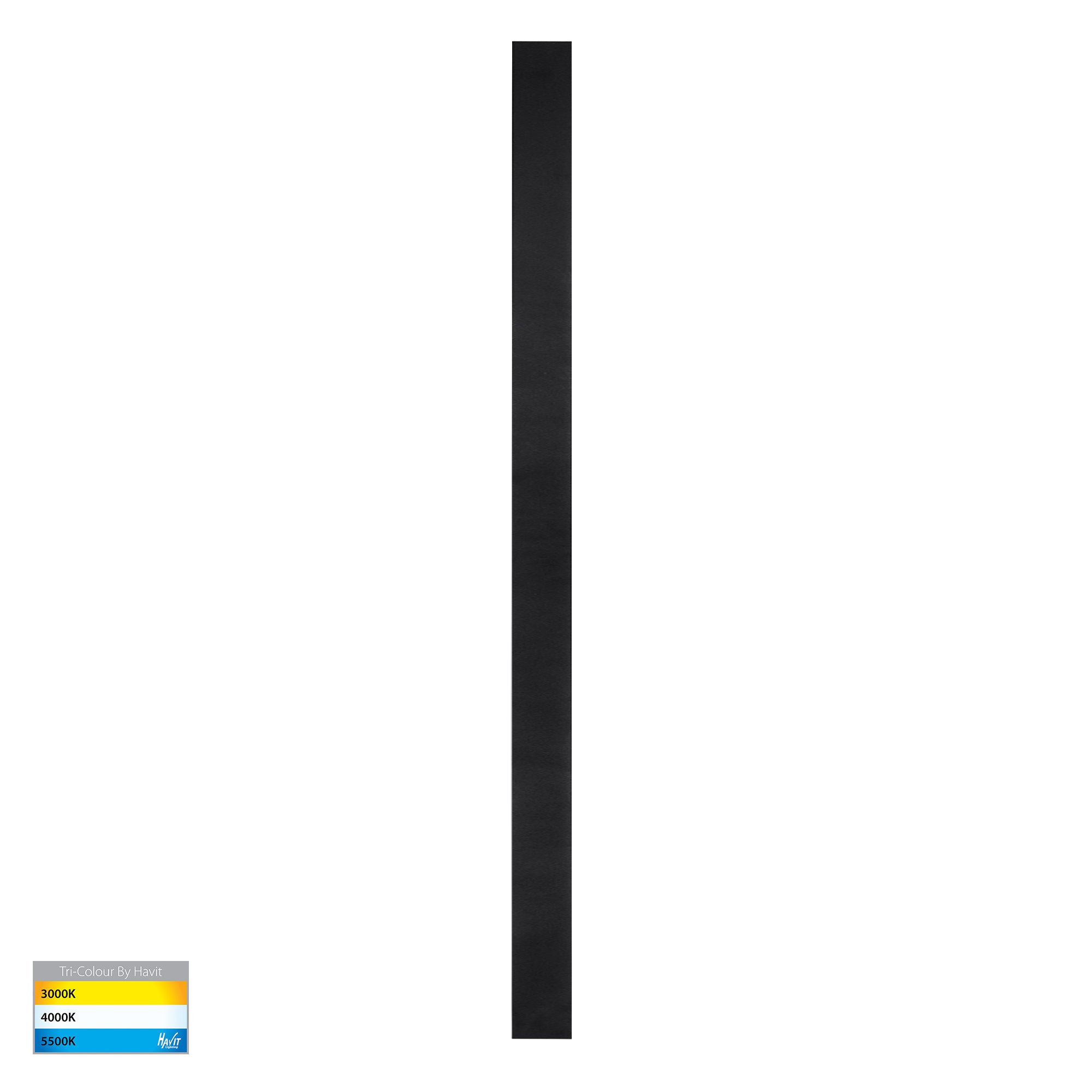 HV3576T-BLK - Barline Shadow Aluminium Black 1500mm Wall Light