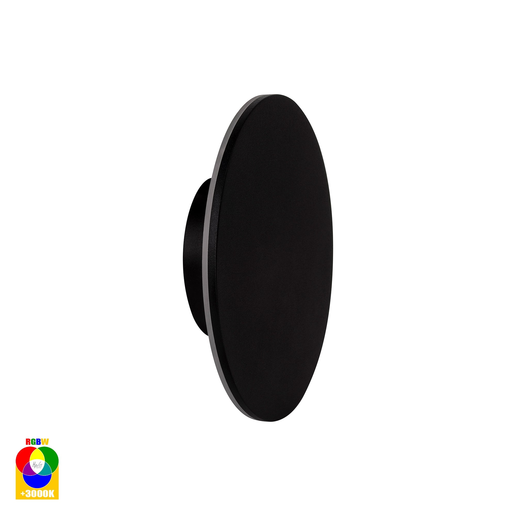 HV3591RGBW-BLK - Halo Black RGBW LED Wall Light