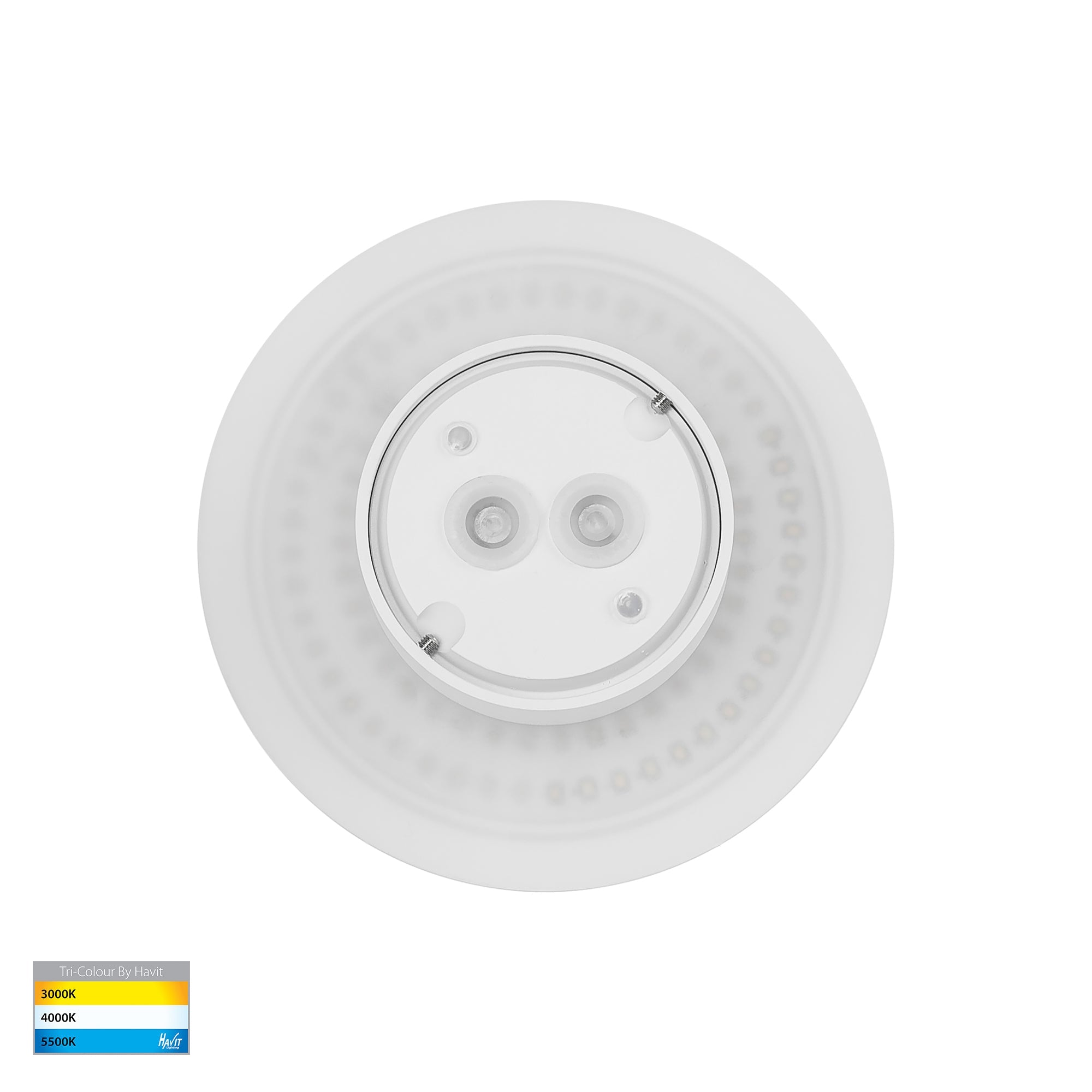 HV3591T-WHT- Halo White TRI Colour LED Wall Light