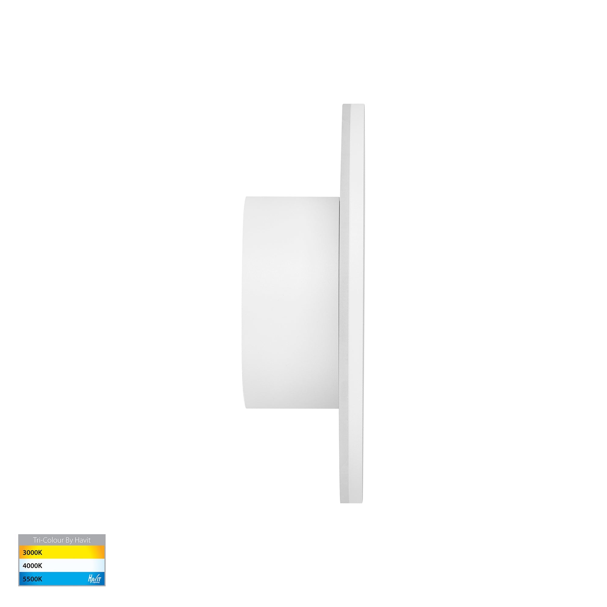 HV3591T-WHT- Halo White TRI Colour LED Wall Light