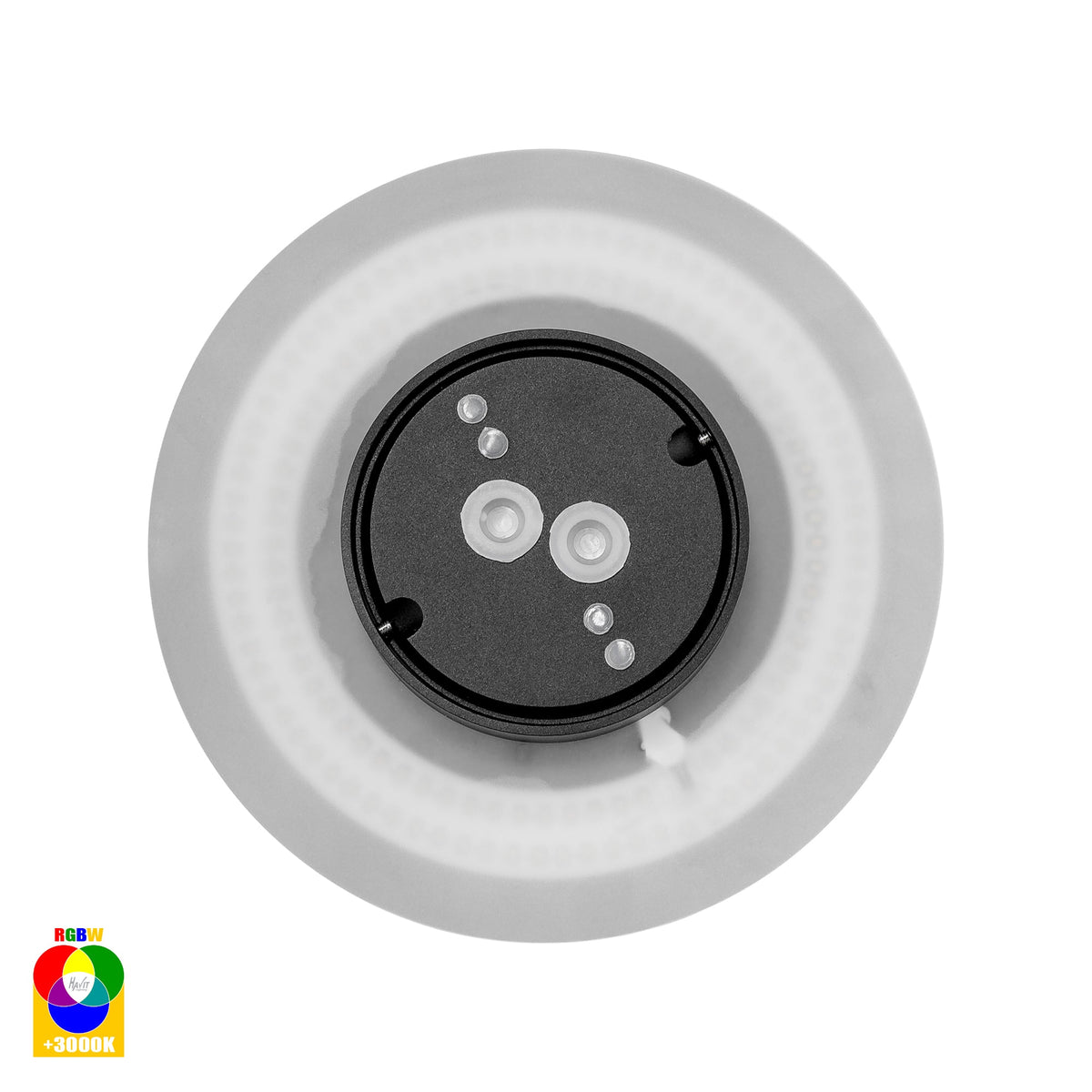 HV3592RGBW-BLK - Halo Black RGBW LED Wall Light